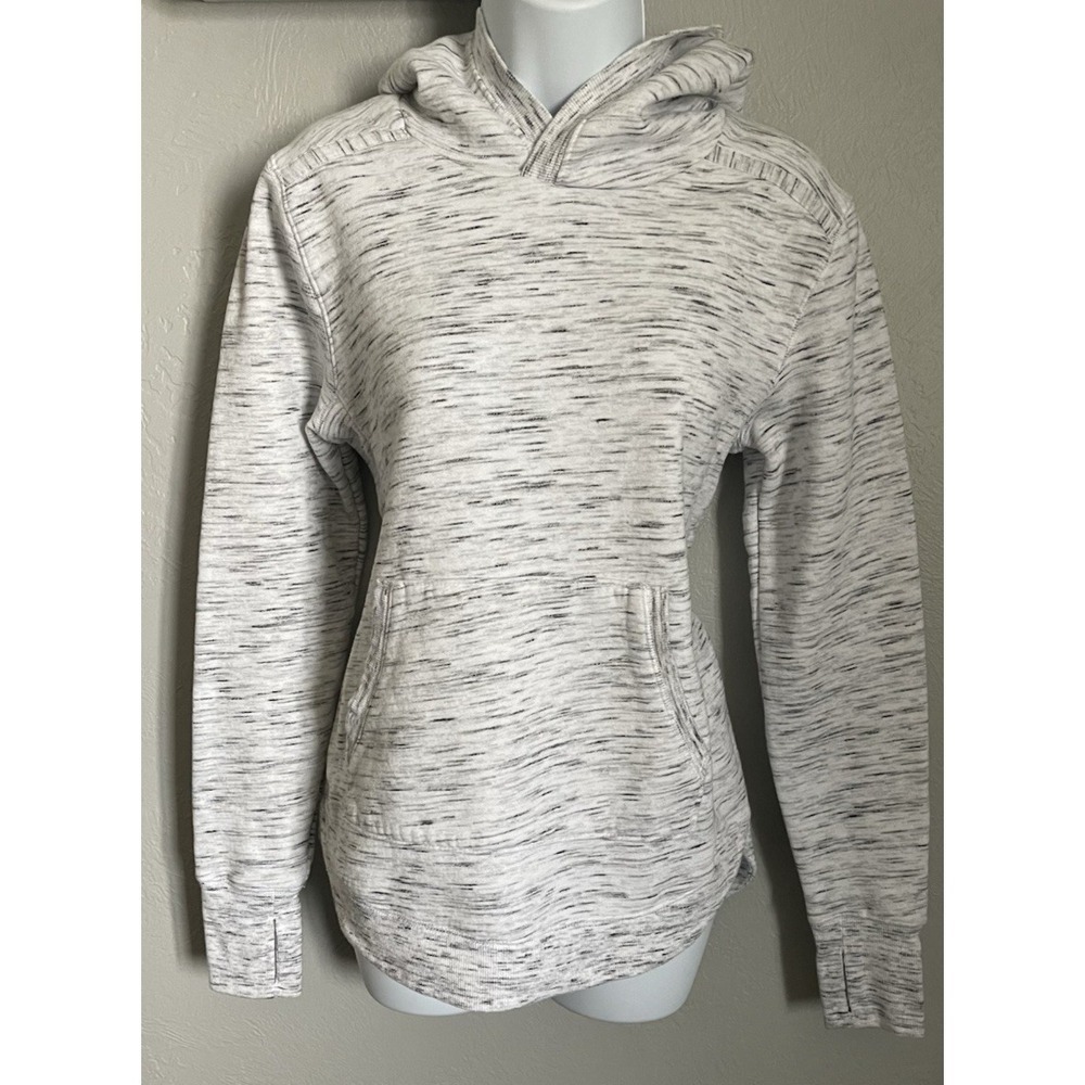 Tek Gear Hoodie Womens Large Small Gray Heather Ultrasoft Fleece Pullover Pocket